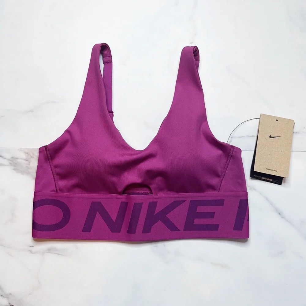 NWT Nike Pro Indy Plunge Sports Bra - Picture 2 of 5